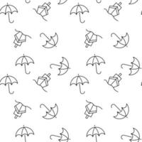 Seamless monochrome repeating pattern of ship and umbrella vector