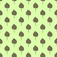 Vector seamless pattern of dark green leaf of lotus. Suitable for web sites, textile, fabric, wallpapers