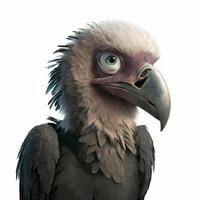 vulture illustration AI Generated photo