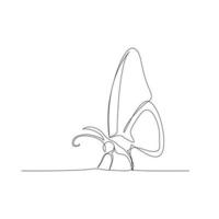 Continuous line art or one line butterfly drawing for vector illustration, insects in spring. flying butterfly concept