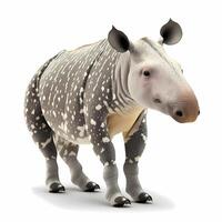 tapir illustration activity on white background photo