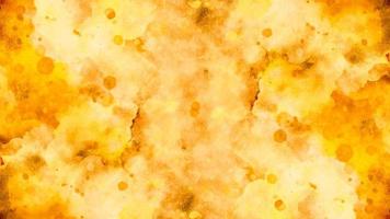 red and orange background, abstract watercolor background with space. colorful sunrise or sunset colors in cloudy shapes. beautiful hues of yellow gold and pink in hand painted watercolor background photo