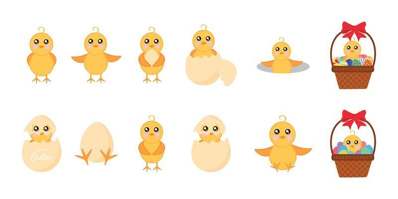 Easter chicks set