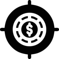 Target focus icon symbol design image, illustration of the success goal icon concept. EPS 10 vector