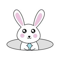 Rabbit in the hole vector