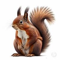 squirel illustration AI Generated photo