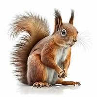 squirel illustration AI Generated photo