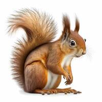 squirel illustration AI Generated photo