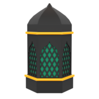 3d lanterna para Ramadã celebração. objeto em uma transparente fundo png