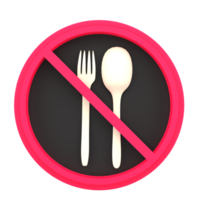 3d non nourriture pour Ramadan fête. objet sur une transparent Contexte png