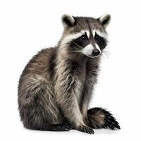 racoon illustration AI Generated photo