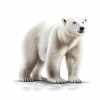 polar oso ilustración ai generado foto
