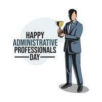 Administrative Professionals Day, Admin Day. Holiday concept vector