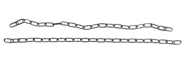 Metal chains isolated png