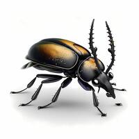 long horn beetle illustration AI Generated photo