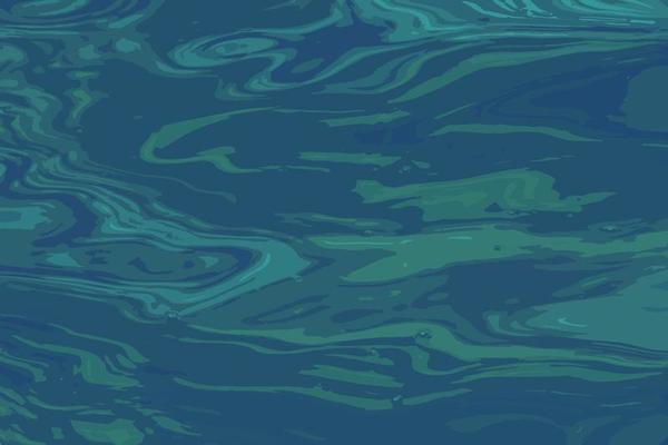 Vector illustration of water ripple texture background. Wavy water surface during sunset, golden light reflecting in the water.