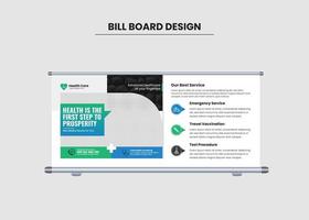 Medical Healthcare Doctor Bill Board Design vector