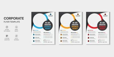 Corporate Business Flyer Postcard Design vector