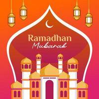 Ramadan islamic gradient vector illustration