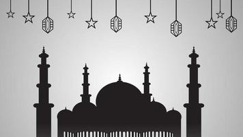 Abu Dhabi Mosque Vector with Sheikh Zayed Grand Flat design