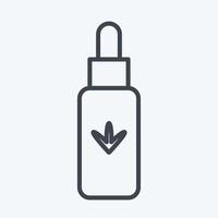 Icon Hemp Oil. related to CBD Oil symbol. simple design editable. simple illustration vector