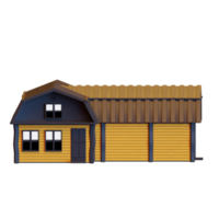 modelagem 3d casa png