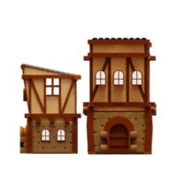 lowpoly 3d byggnad png