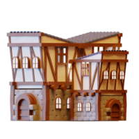 lowpoly 3d bâtiment png