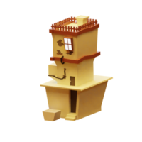 Haus Modellieren Lowpoly png