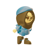 3d lowpoly personaggio design png