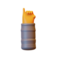 3D Hand Lowpoly png