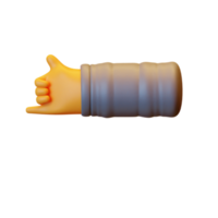 3d hand- lowpoly png