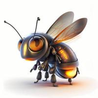 bee illustration AI Generated photo
