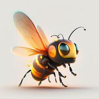 bee illustration AI Generated photo