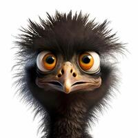 emu illustration AI Generated photo