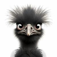 emu illustration AI Generated photo