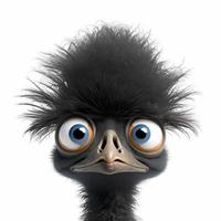 emu illustration AI Generated photo