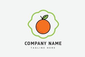 naranja logo concepto vector ilustración