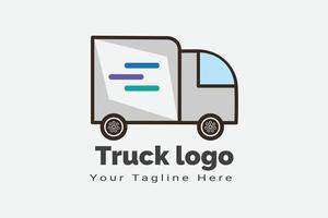 Fast delivery truck vector illustration