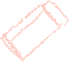 Pink eraser chalk line art png