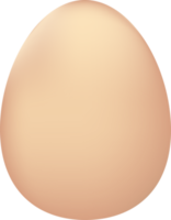 Brown 3D egg png