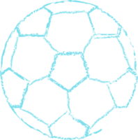 Blau Fußball Kreide Linie Kunst png