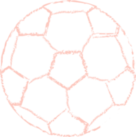 rosa fotboll krita linje konst png