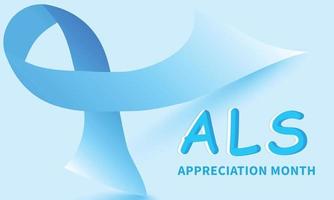 ALS - Amyotrophic lateral sclerosis awareness month . vector Template  background, banner, card, poster