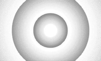 Radial halftone texture pattern background, radial gradation dots horizontal background vector
