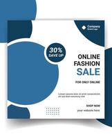 Fashion sale instagram post template design free vector