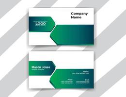 Corporate business card template design free vector