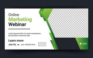 business web banner template design free vector