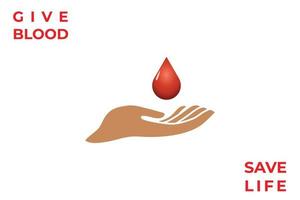 Free vector give blood background