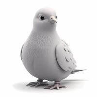 dove illustration AI Generated photo